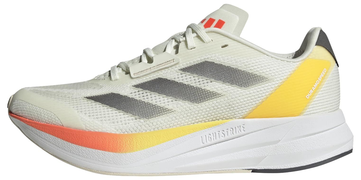 adidas アディダス ADIZERO DURAMO SPEED W アイボリー|アイアンメタリック|スパーク 24.5CM