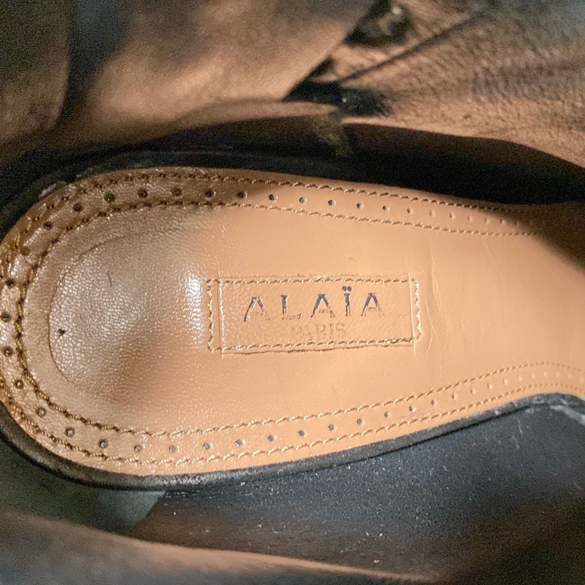 ALAIA アライア ショートブーツ 37 1|2 レディース - 黒 KIN-KAAI_COM
