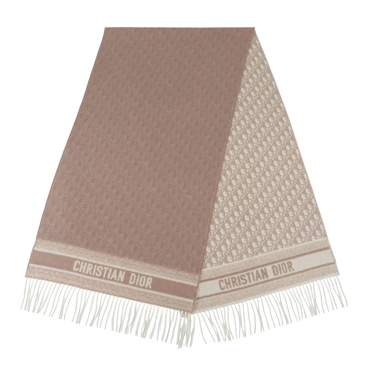 ディオール オブリーク ロゴ カシミヤ マフラー 25CDO309I093 ユニセックス ピンク Dior アパレル 小物