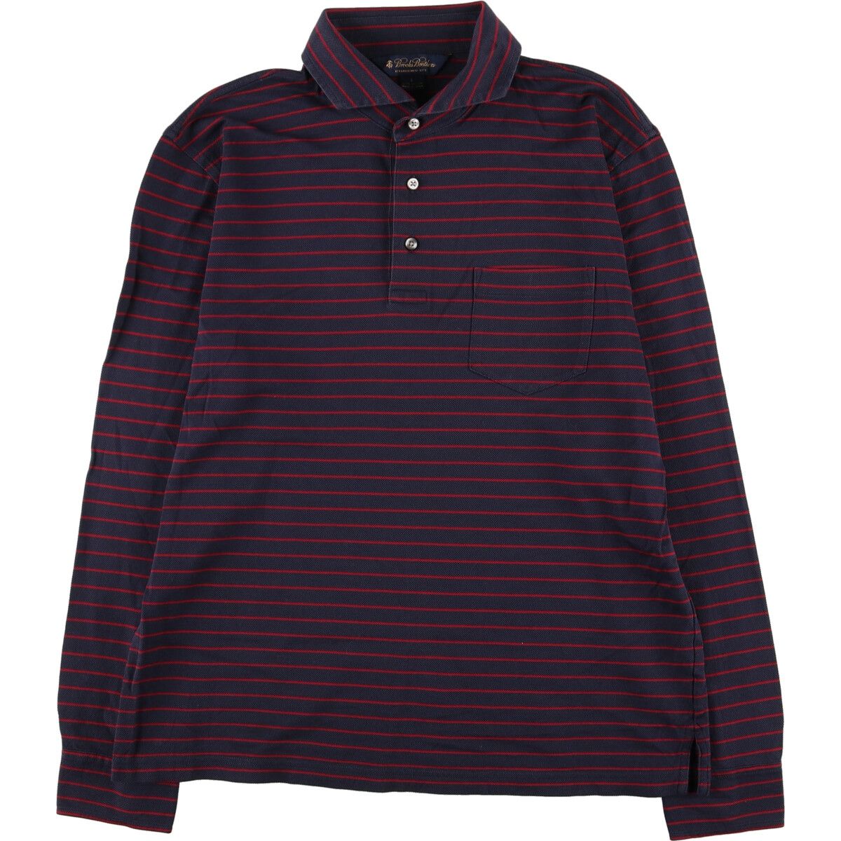 古着 ブルックスブラザーズ Brooks Brothers Est.1818 長袖 ボーダー ポロシャツ メンズL/eaa423156