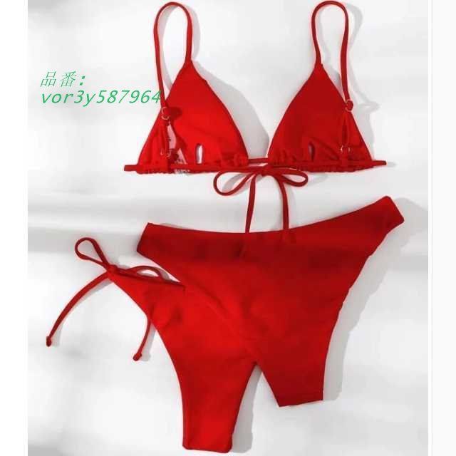 ビキニ セクシー シンプル 3点セット パンツ2枚 ショーツ2種類