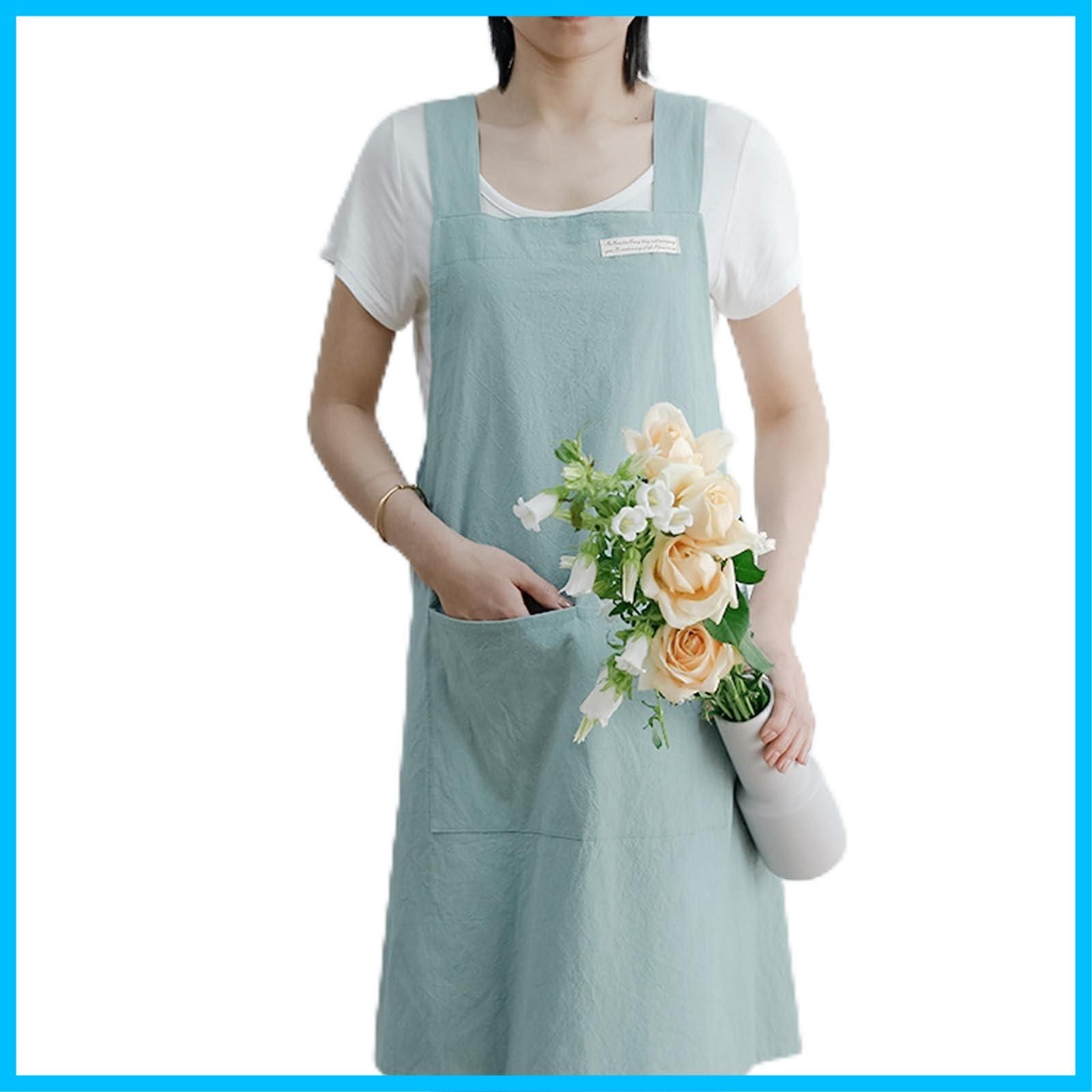 セール エプロン エプロン 無地 大人用 保育士エプロン 可愛い h型ロング 北欧エプロン エプロン おしゃれ 大きいサイズオシャレエプロン 被るだけ 御洒落 レディース ワンピースタイプアフタヌーンティー Ifukens カフェエプロン