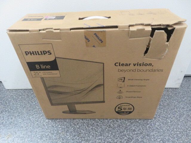 2019年製 未使用 開封済み PHILIPS フィリップス 252B911 ワイド 液晶モニター 25インチ ディスプレイ 1920×1200 ブラック