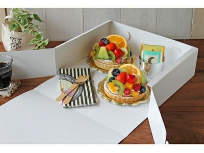 ラッピング 箱 ボックス ラッピング箱 ホワイトショートケース 10 ケーキ用箱 ケーキ 箱 ケーキBOX ケーキボックス テイクアウト ギフトボックス ラッピング用品 ラッピングボックス プレゼント