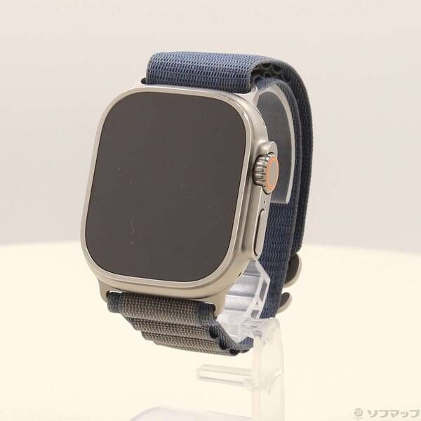〔 品〕 Apple Watch Ultra 2 GPS Cellular 49mm チタニウムケース ブルーアルパインループ 352