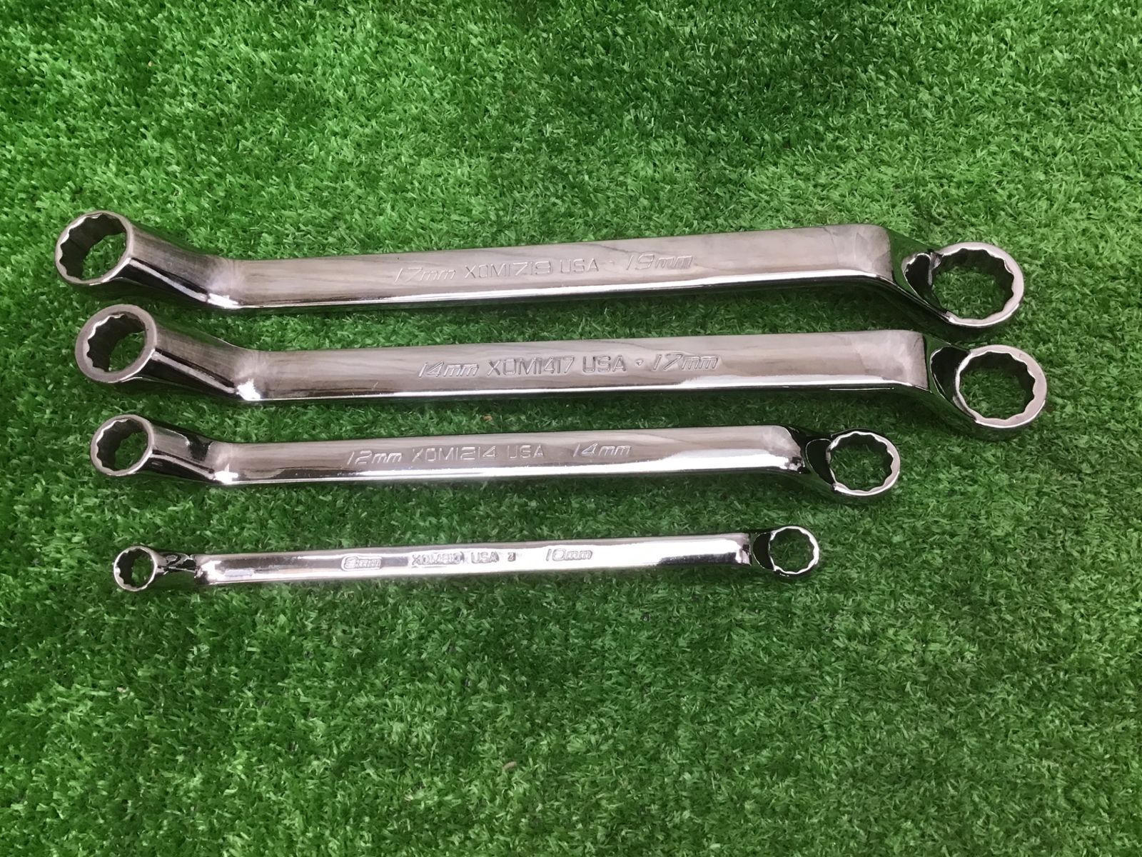 Snap-onスナップオン♪XOM60°オフセットメガネレンチ♪08-19mm 4本組♪アクトツール富山店♪BR