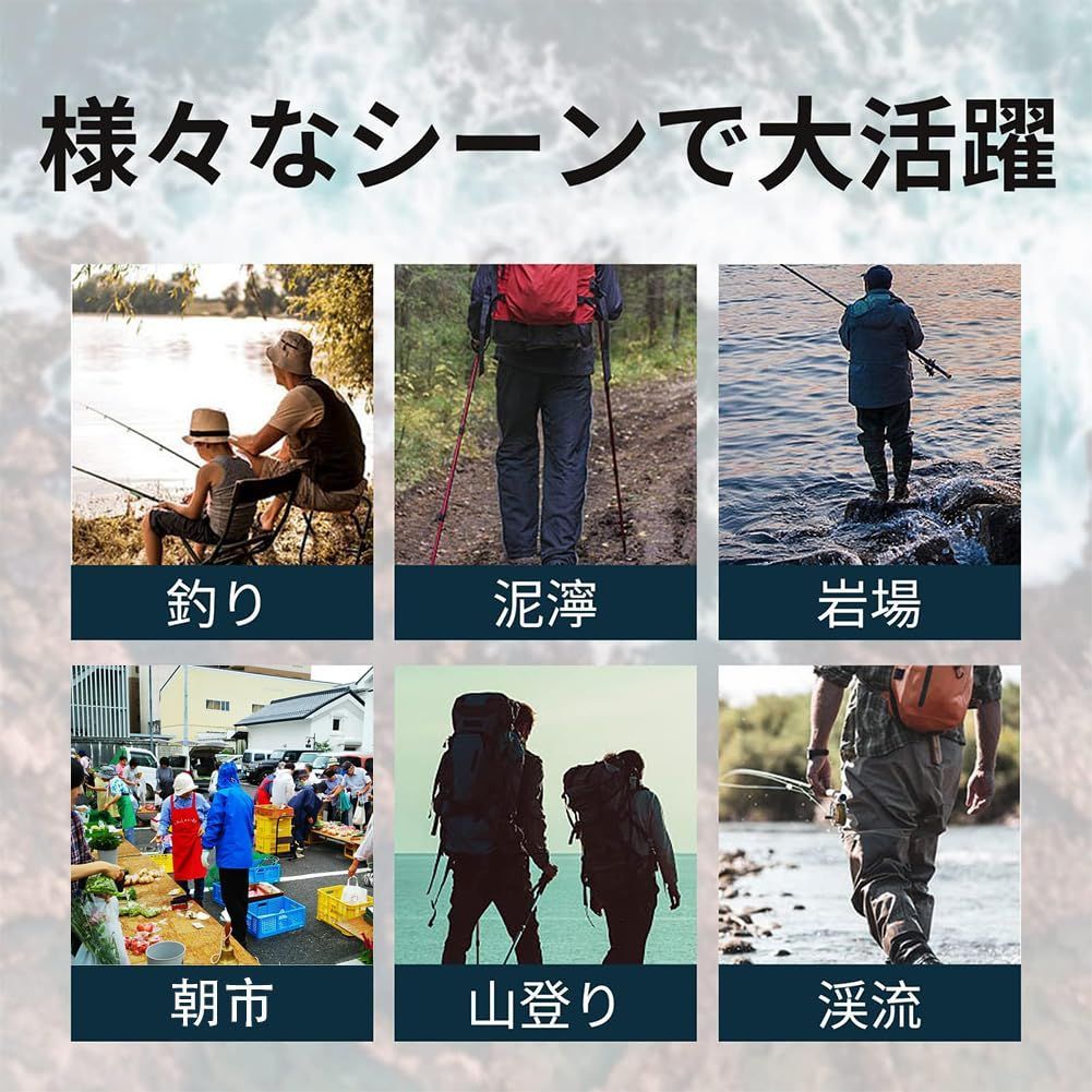 新品 [MORGEN SKY] ウェーディングシューズ フィッシング シューズ スパイクピン フィッシングブーツ マリンブーツ ミドルカット マジックテ一プ 防撥水 滑り止め 保温防寒 水陸両用 男女兼用 磯釣り 渓流釣り 釣り おしゃれ YZ023