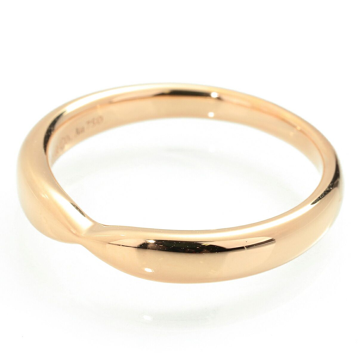 ティファニー ハーモニー ウェディング バンドリング 指輪 K18 8号  