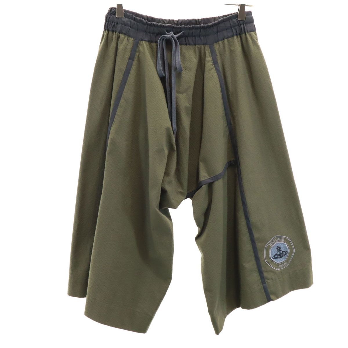 Vivienne Westwood Red Label ヴィヴィアンウエストウッド レッドレーベル 日本製 ワイド サルエルパンツ 0 カーキ レディース 古着