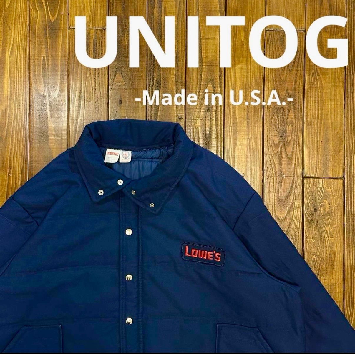 ‼︎ UNITOGユニトグ Lowe’s 刺繍ワークジャケット 企業系
