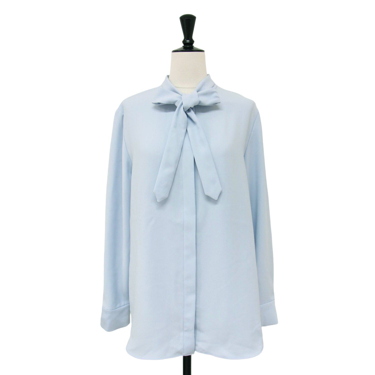 theory luxeセオリーリュクス ボウタイブラウス 長袖 ネイビー38 最