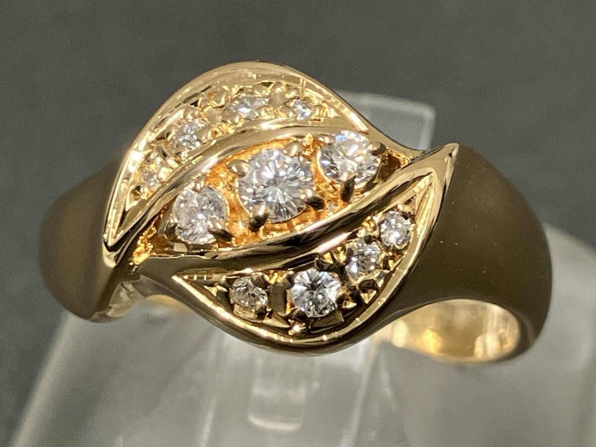 人気SALE，限定SALE K18金刻印 ゴールド リング 二個 重量3.7g