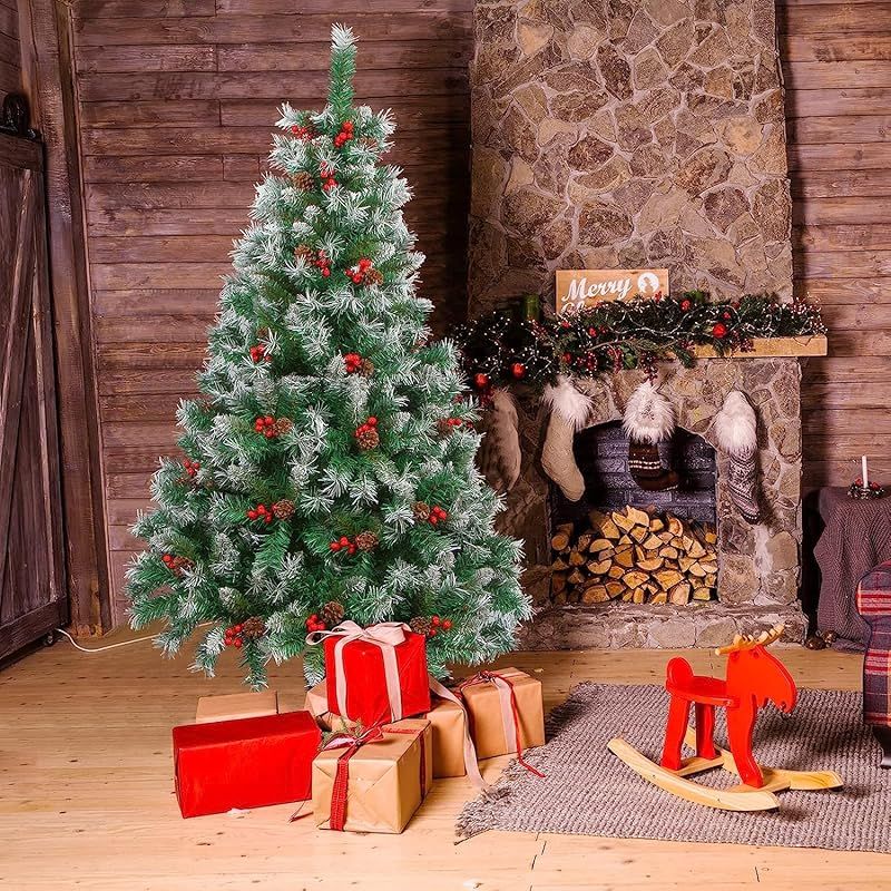 新品未使用品】クリスマスツリー 150cm 雪化粧 クリスマスツリーセット 
