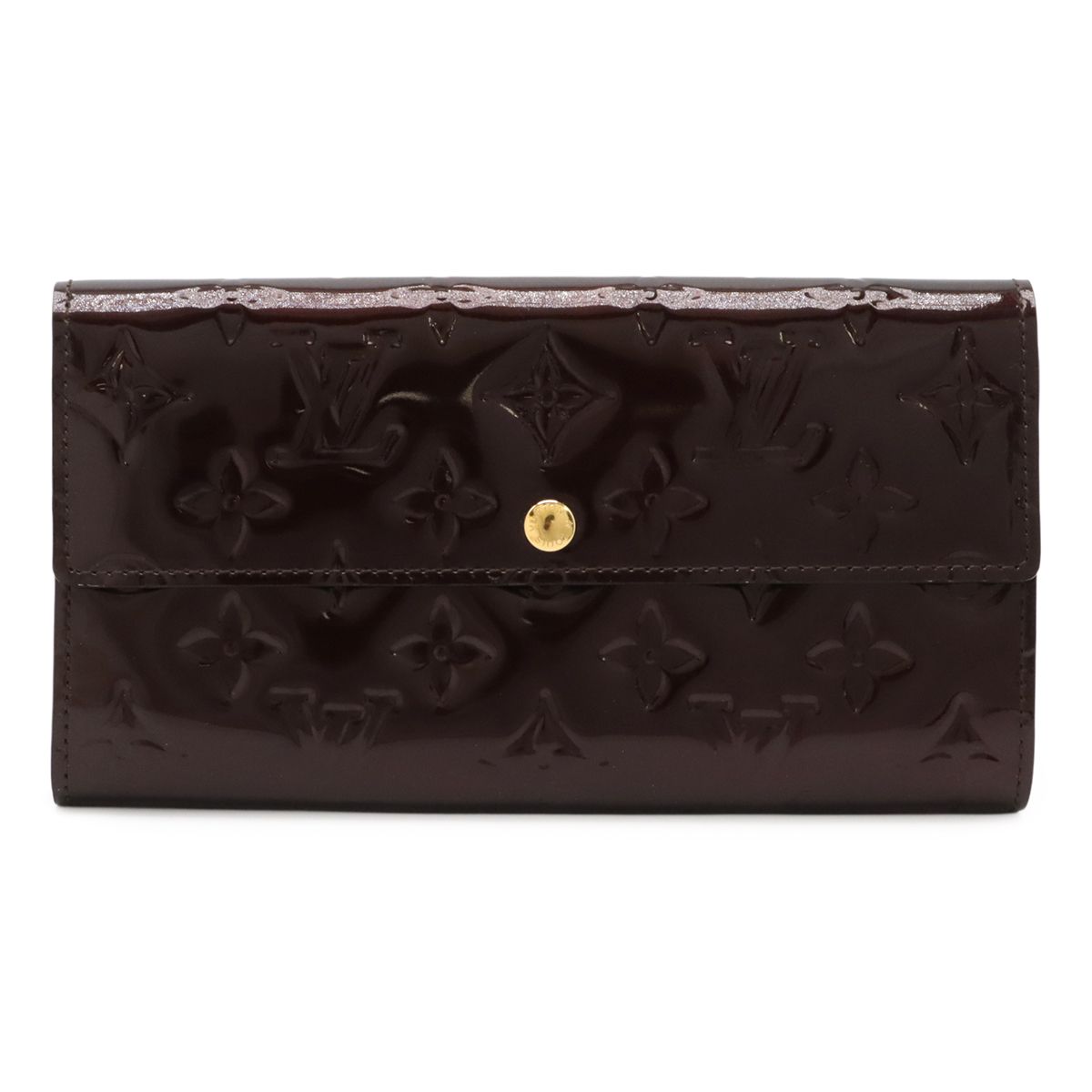 LOUIS VUITTON ルイ ヴィトン モノグラムヴェルニ ポルトフォイユ サラ 