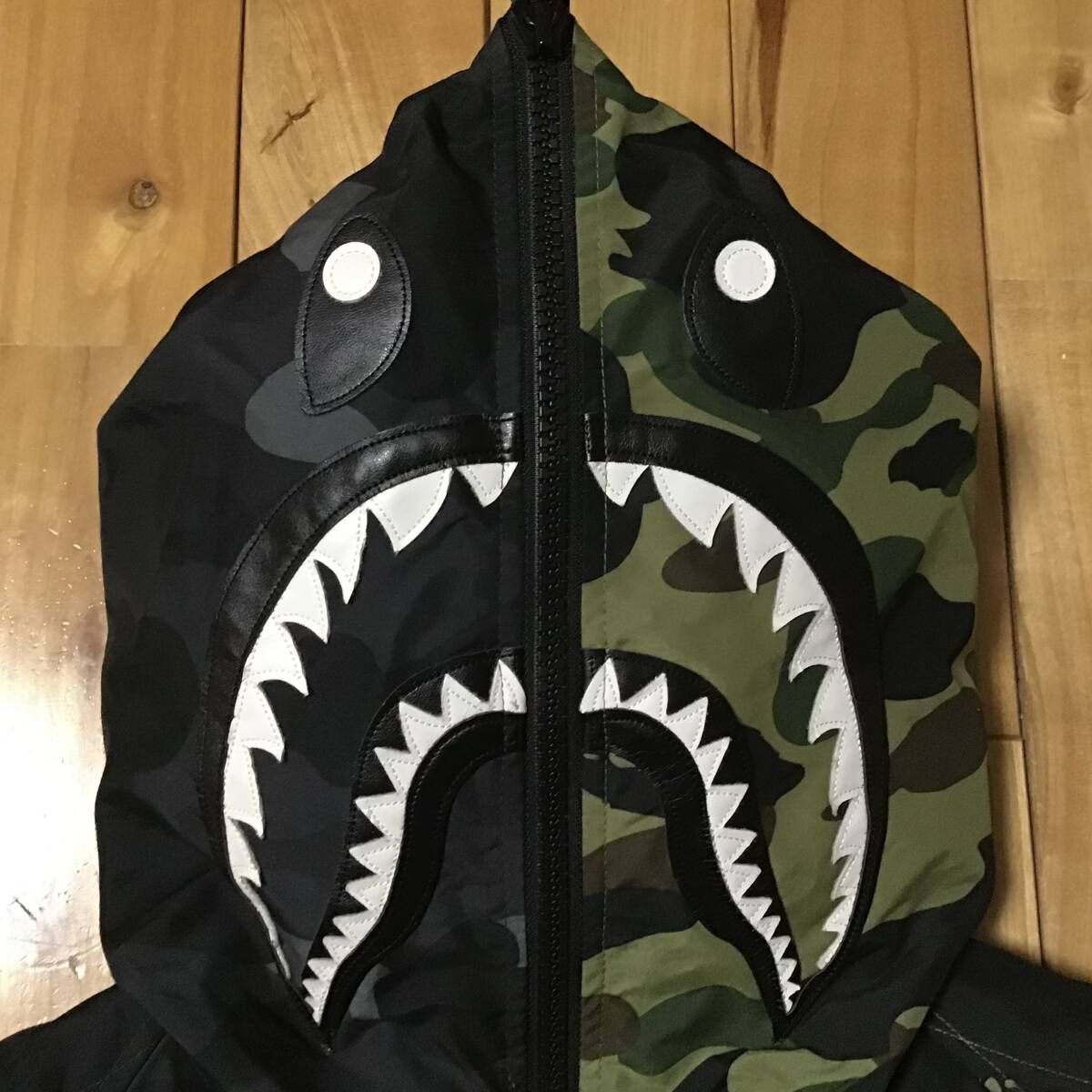 ☆原宿限定☆ BAPE NEIGHBORHOOD SHARK HOODIE ダウンジャケット L  
