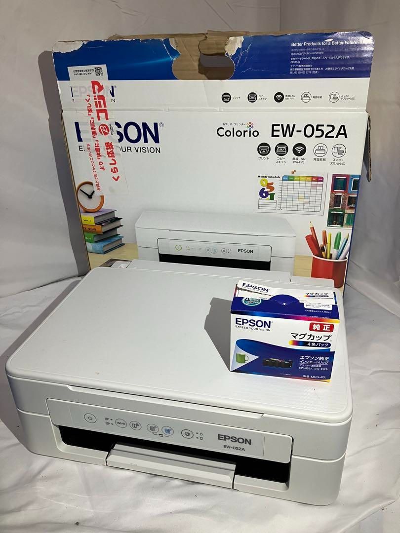 Y1005】EPSON EW-052A インクジェットプリンター 2022製造 - メルカリ