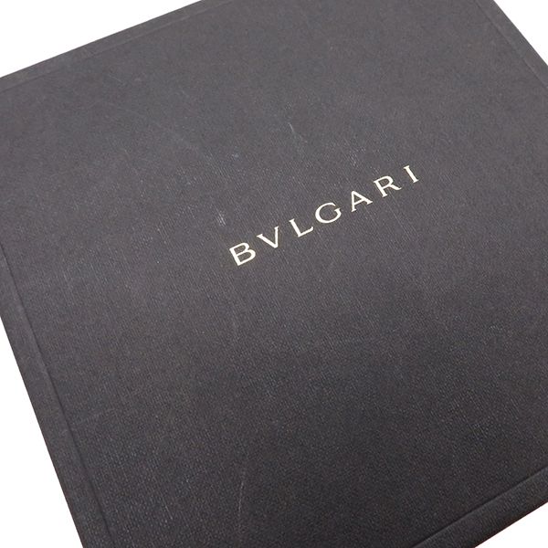 ブルガリ BVLGARI ベルト スクエアバックル スムースレザー ブラック