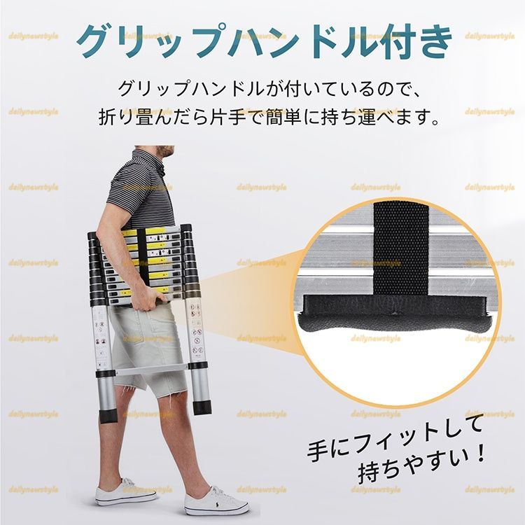 防滑ステップ グリップハンドル付き