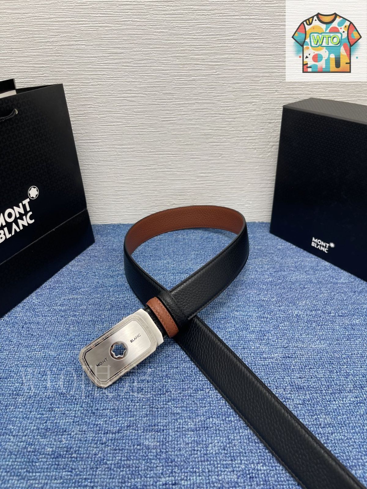 今日特価】Montblanc モンブラン レザーベルト - メルカリ