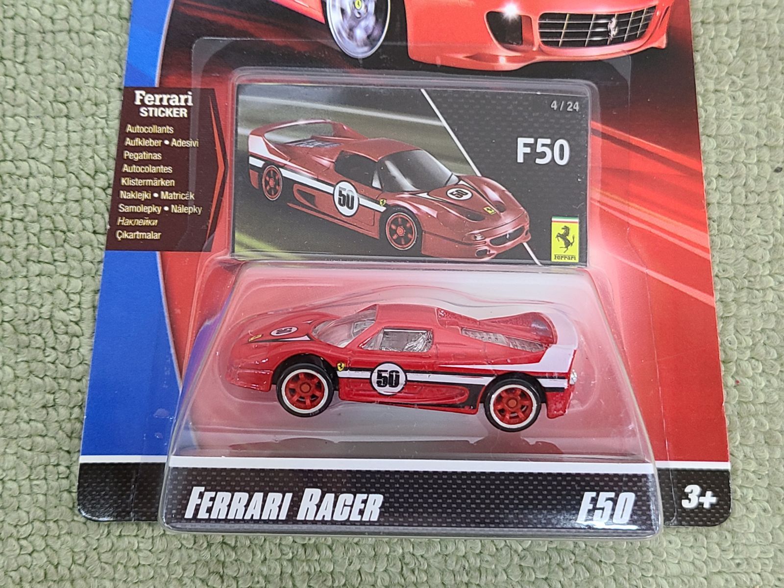 ホットウィール　フェラーリＦ５０＆２４／ＳＥＶＥＮ　未開封　ＦＤ３Ｓ② ホットウィール フェラーリF50＆24／SEVEN 未開封