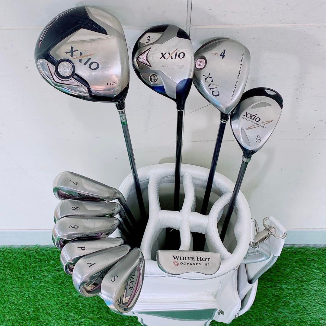 女性用 ゼクシオゴルフセット キャディバッグ付き レディースゴルフ