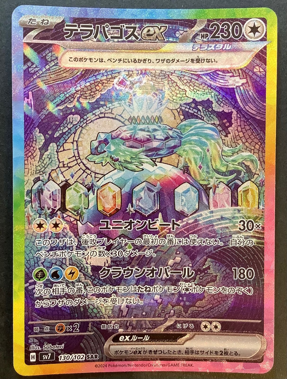 今だけ割引】ポケモンカード テラパゴスex SAR テラスタルフェス