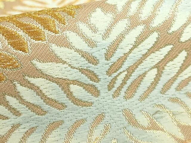 平和屋本店□極上 皇室献上作家 北出与三郎 六通柄 本袋帯 唐織 瑞雲