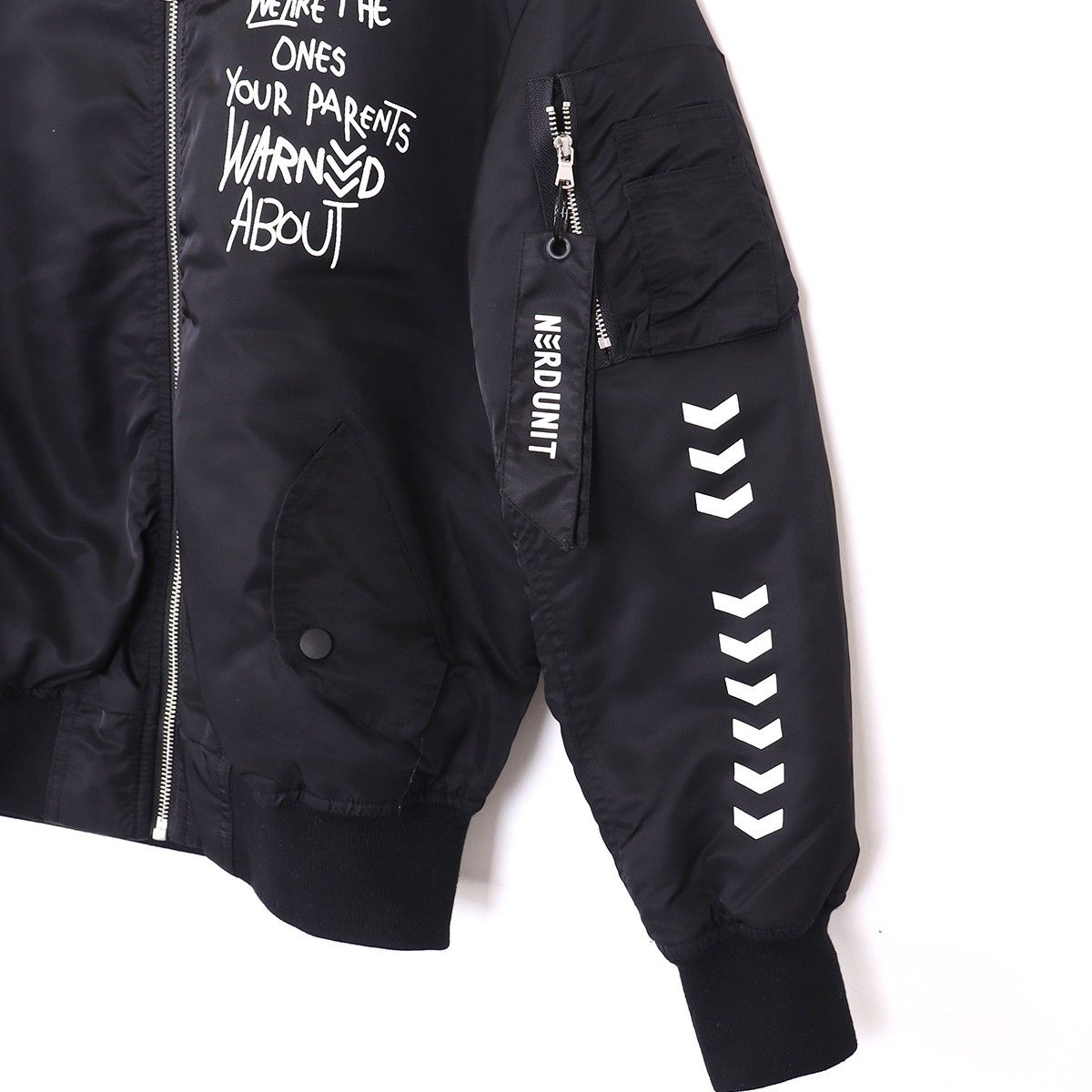 NERDUNIT EMBLEM LINE MA1 BOMBER JACKET XS - メルカリ