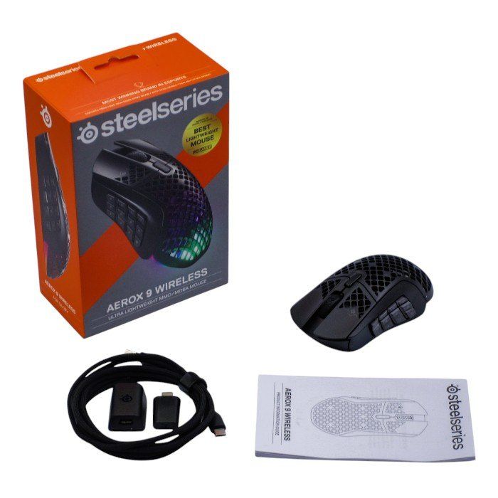 SteelSeries ゲーミングマウス 無線 ワイヤレス Aerox 9 Wireless 18ボタン 62618 a1