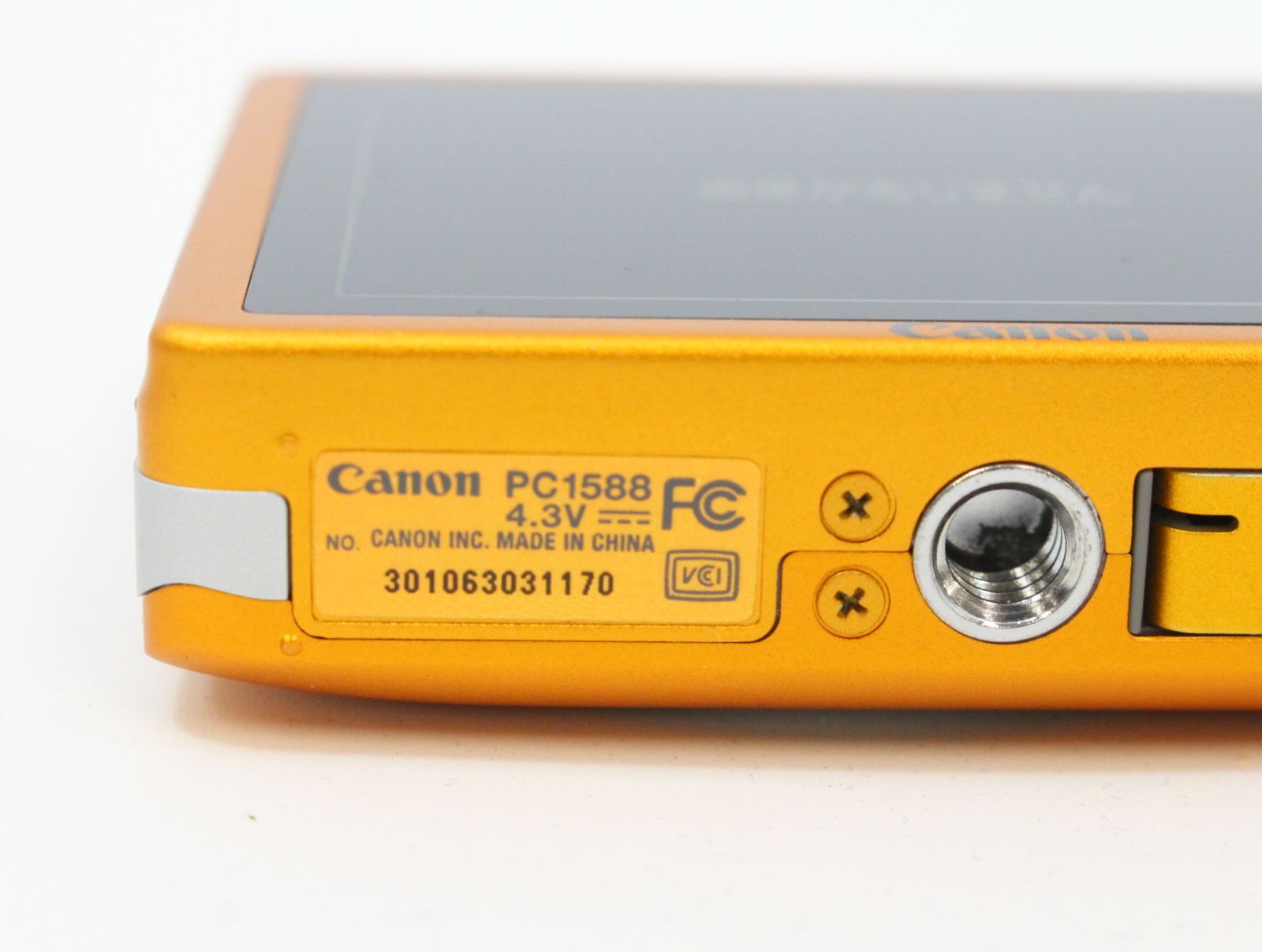 行董】美品 CANNON キャノン デジタルカメラ IXY 210F PC1588 オレンジ 