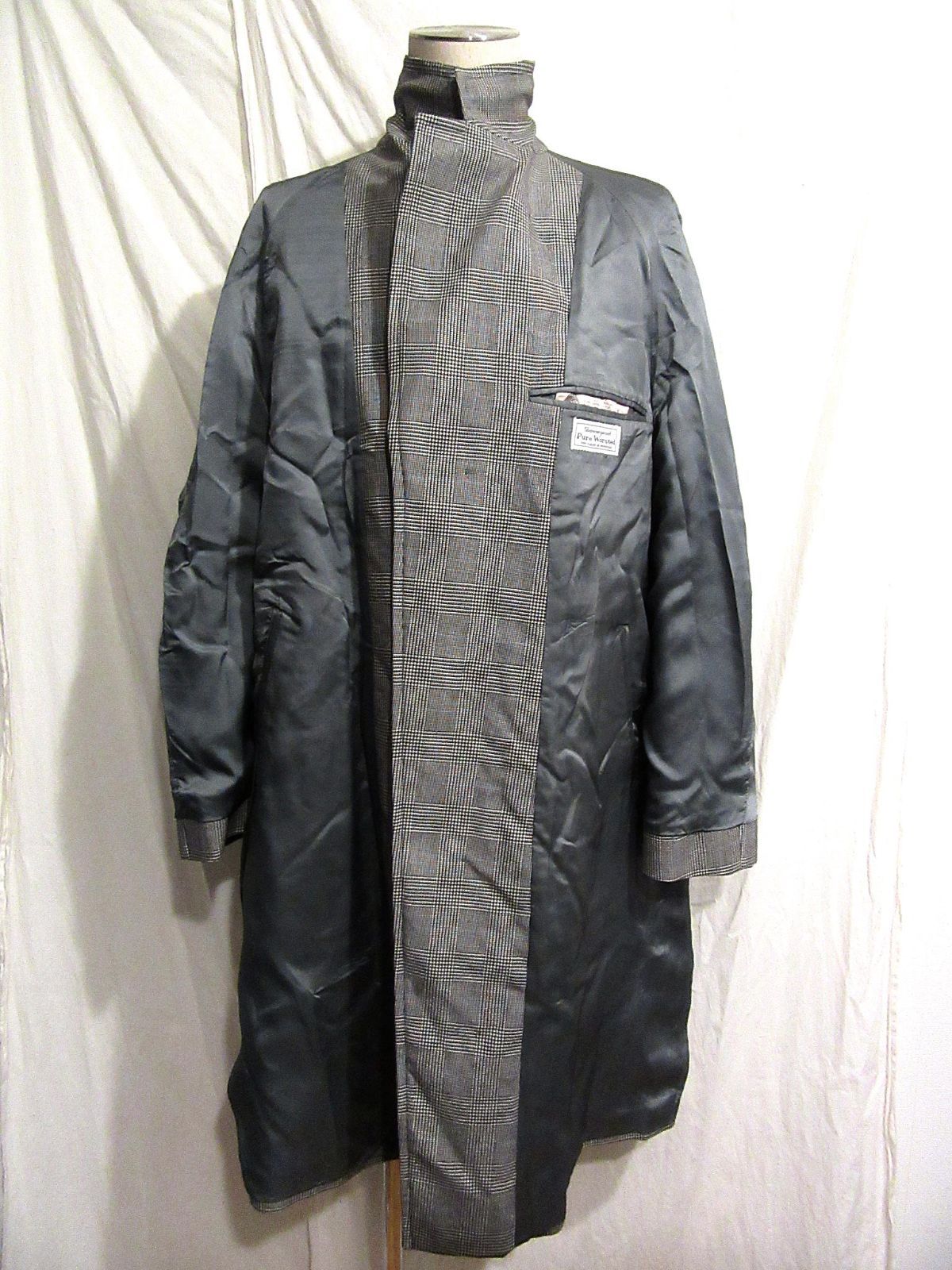 英国製ビンテージ Aquascutum グレンチェック チェスターコート 40