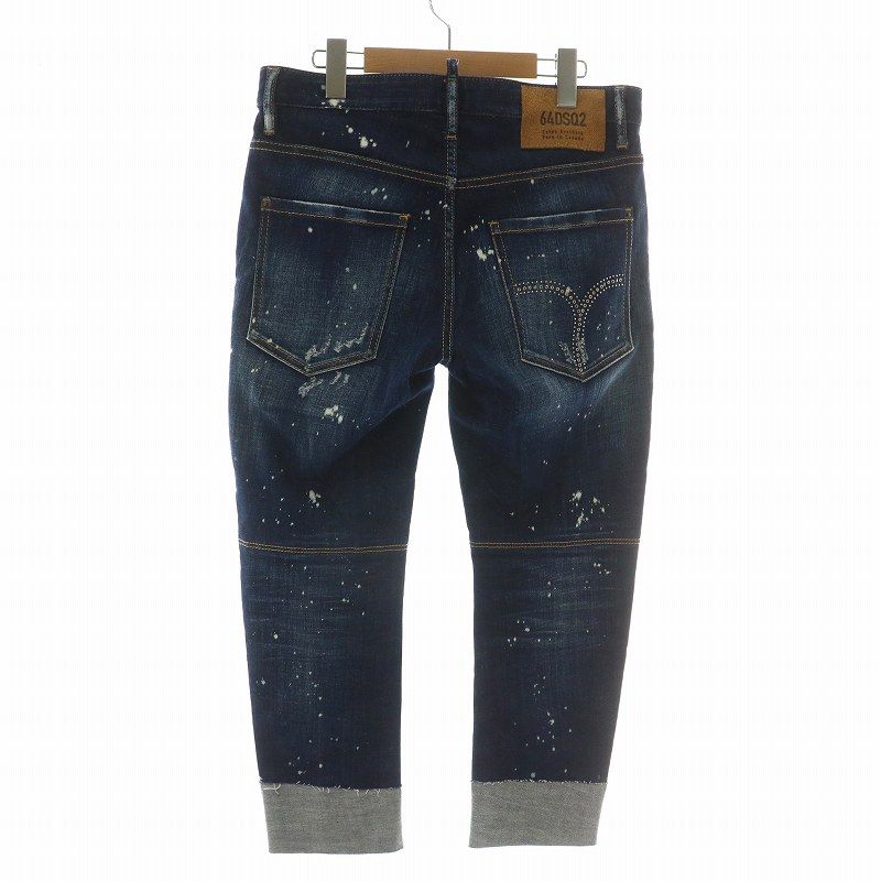 DSQUARED2 ペイント加工 デニム　色落ち加工　44インチ DSQUARED2 ペイント加工 デニム 色落ち加工 44インチ DSQUARED2