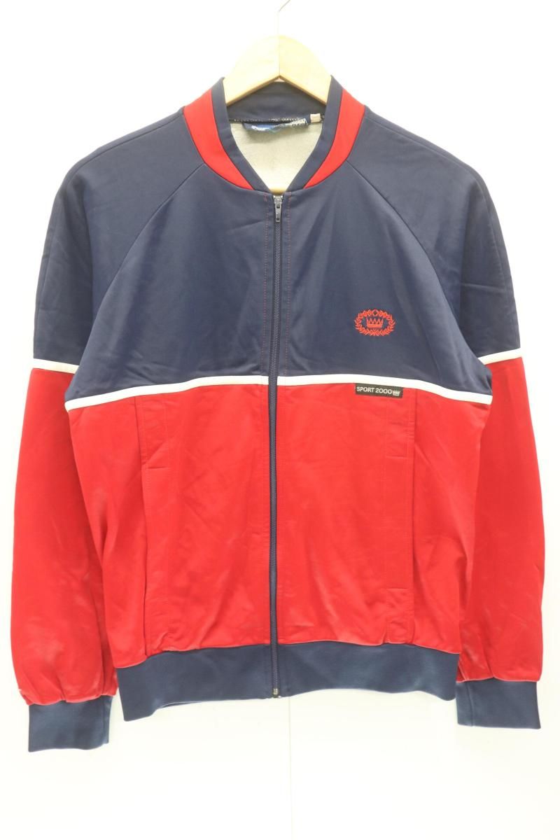 Trevois メンズジャージ トラックジャケット -- ジャージ トラックジャケット Trevois 162 紺 ネイビー 赤 レッド