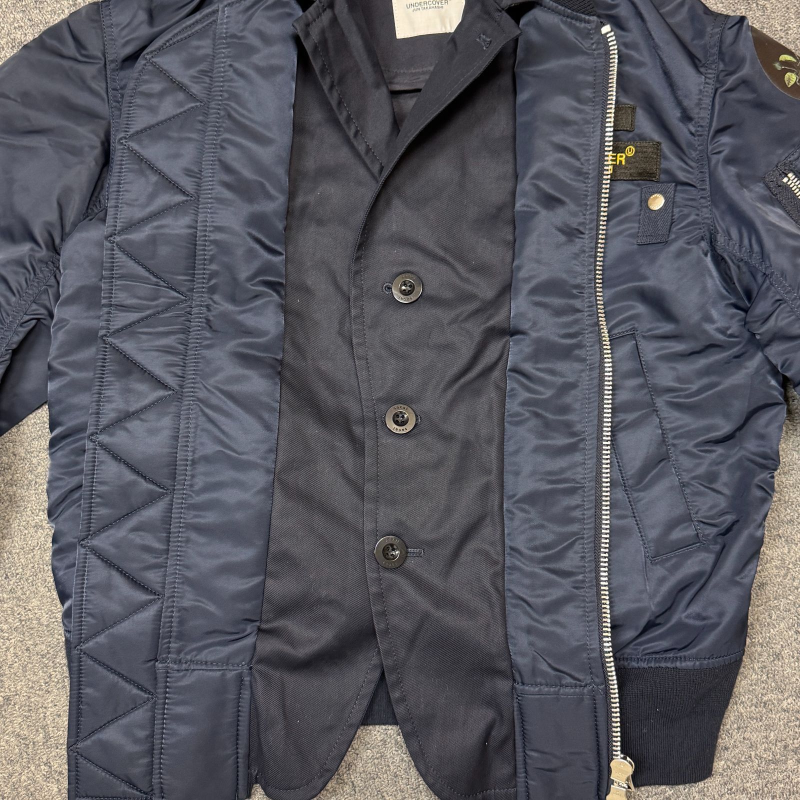 sacai × UNDERCOVER 20SS irreversible MA-1 イリバーシブル