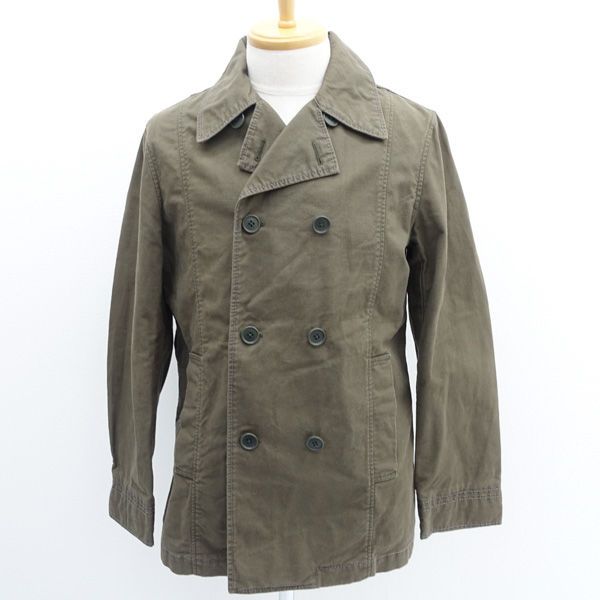 UNITED ARROWS / ユナイテッドアローズ デニムジャケット/ピーコート/カーキ/サイズL 1225-245-2369 【メンズ/MEN/男性/ボーイズ/紳士】 メンズファッション【中古】 