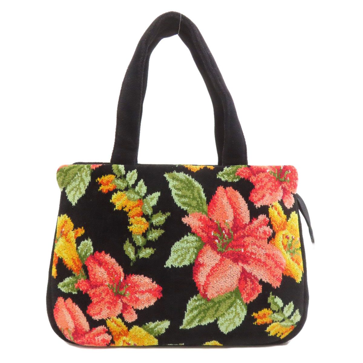 FEILER フェイラー フラワーモチーフ トートバッグ パイル レディース