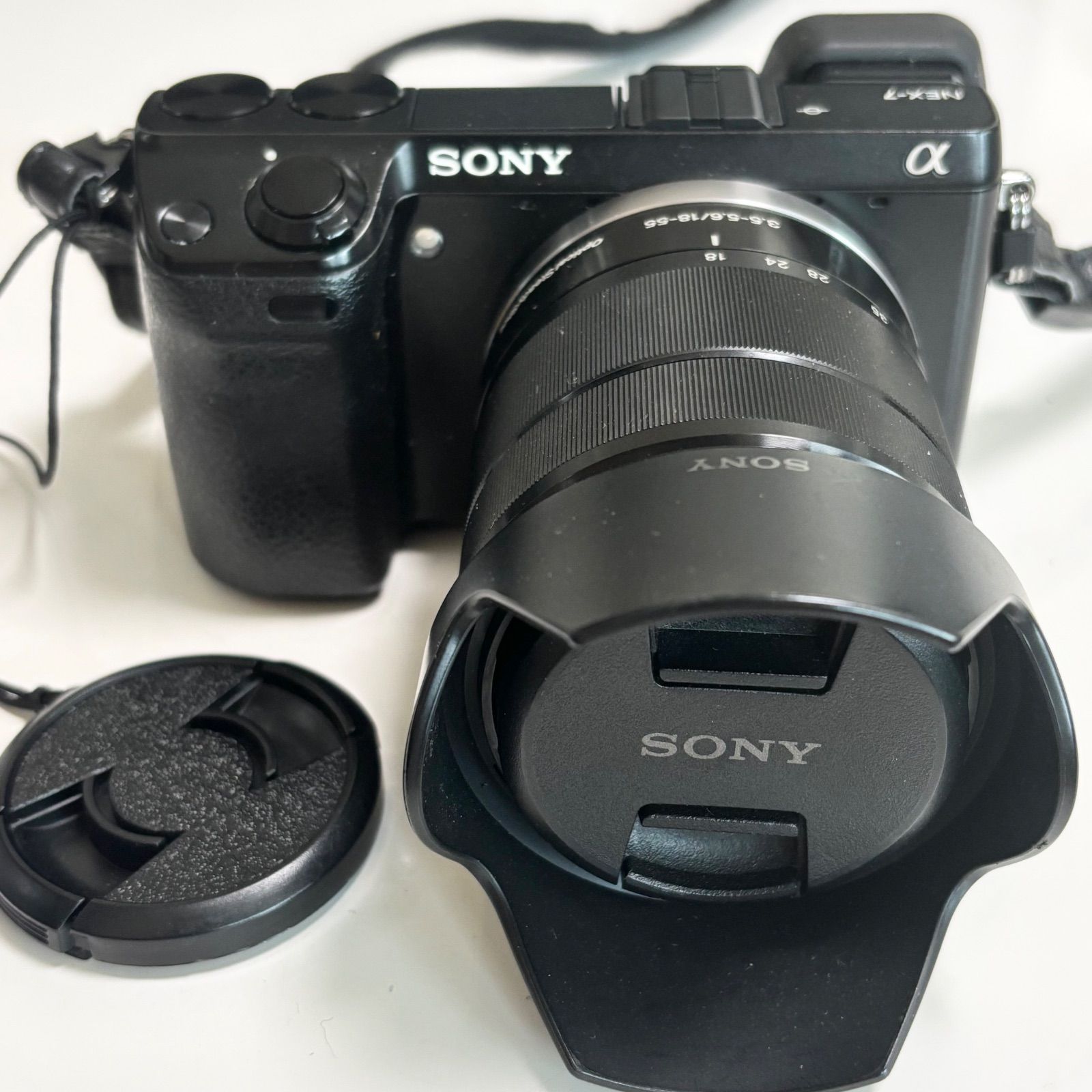SONY|ソニー|NEX-7|α|ミラーレス一眼カメラ|ブラック|バッテリーつき|動作品|稼働品|