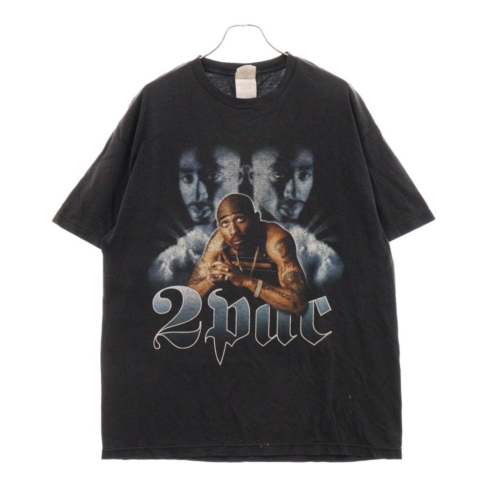 VINTAGE (ヴィンテージ) 00s 2PAC TEE ツーパック ラップ 両面プリント半袖Tシャツ カットソー ブラック