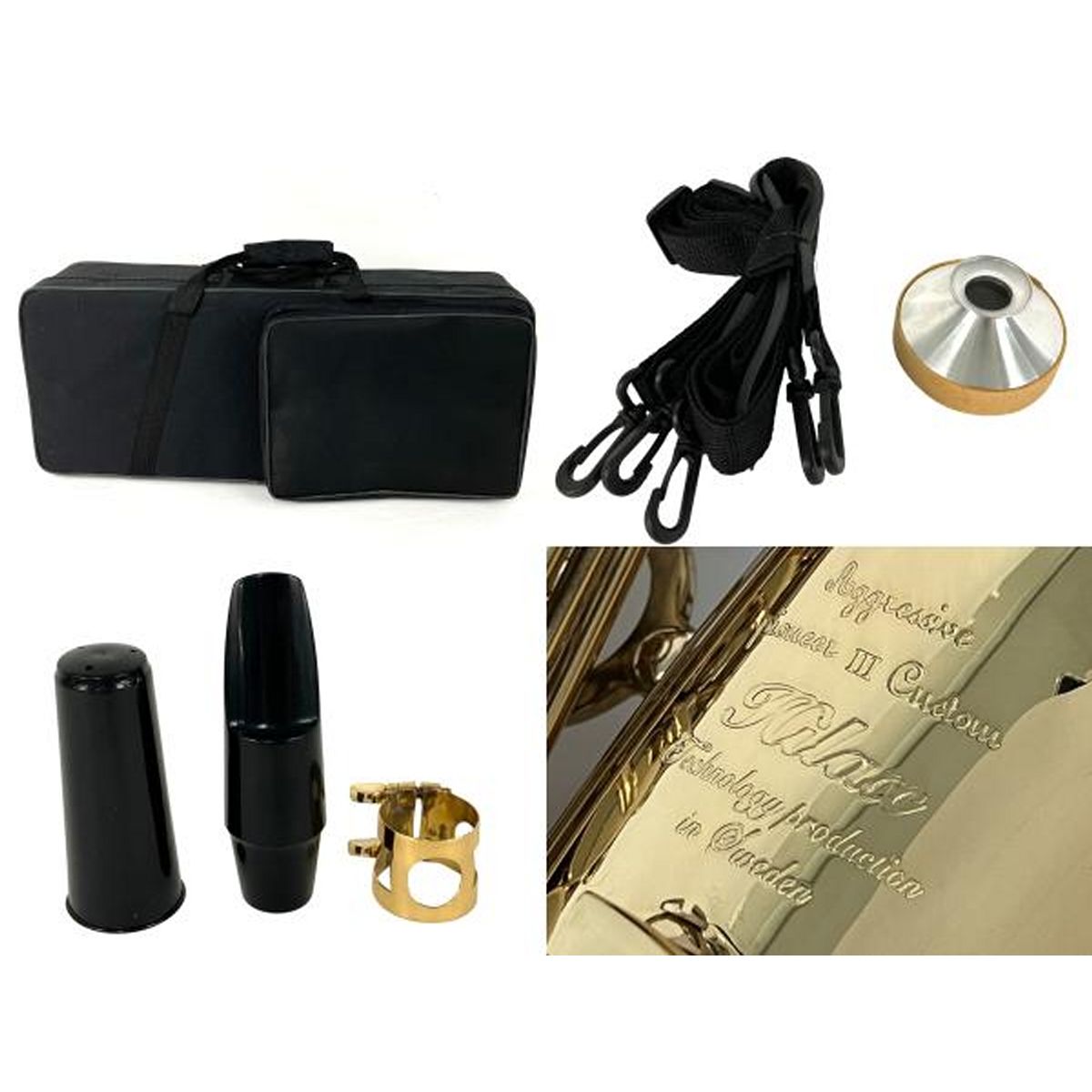 Hilax HAS-703 アルトサックス ハイラックス マウスピース ケース付 管楽器 良好 Y10423382