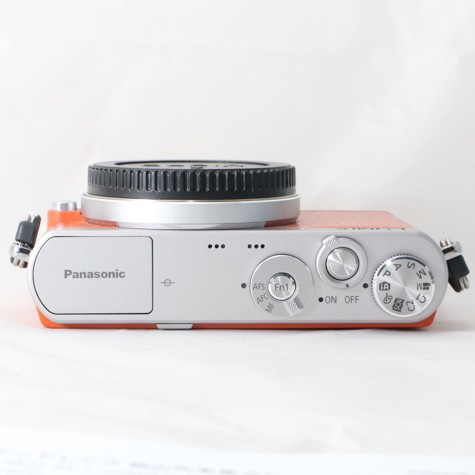ショット数464 Panasonic デジタル一眼カメラ ルミックス LUMIX GM1 オレンジ ボディ DMC-GM1 4224