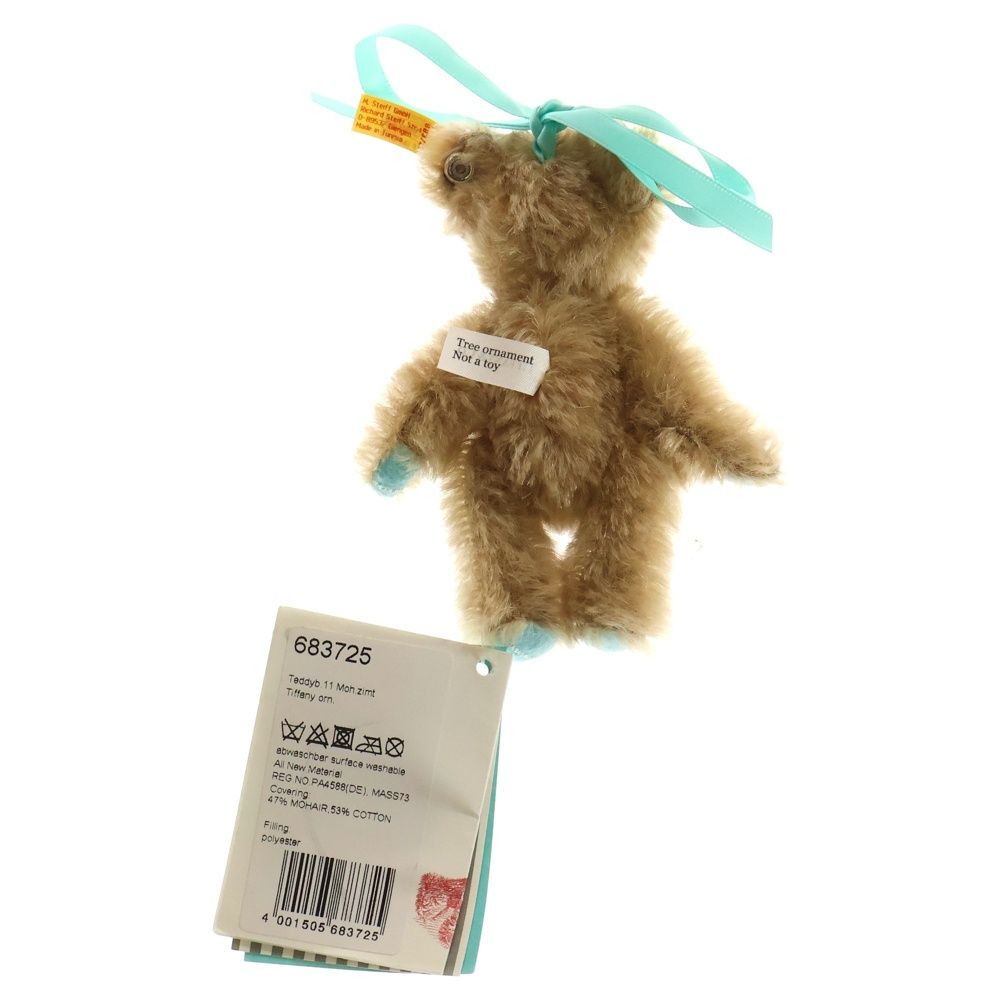 TIFFANY - Co. ティファニー ×Steiff Teddybear ×シュタイフ オーナメント モヘア ミニ テディベア ブラウン レディース 683725