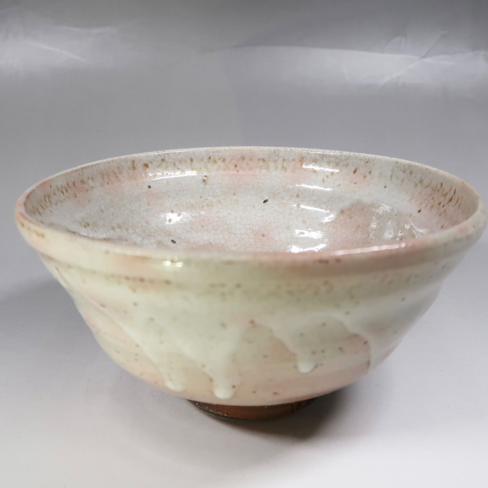 茶道具】長岡空味作 出雲焼茶碗 銘「秋ノ山」 表千家13代