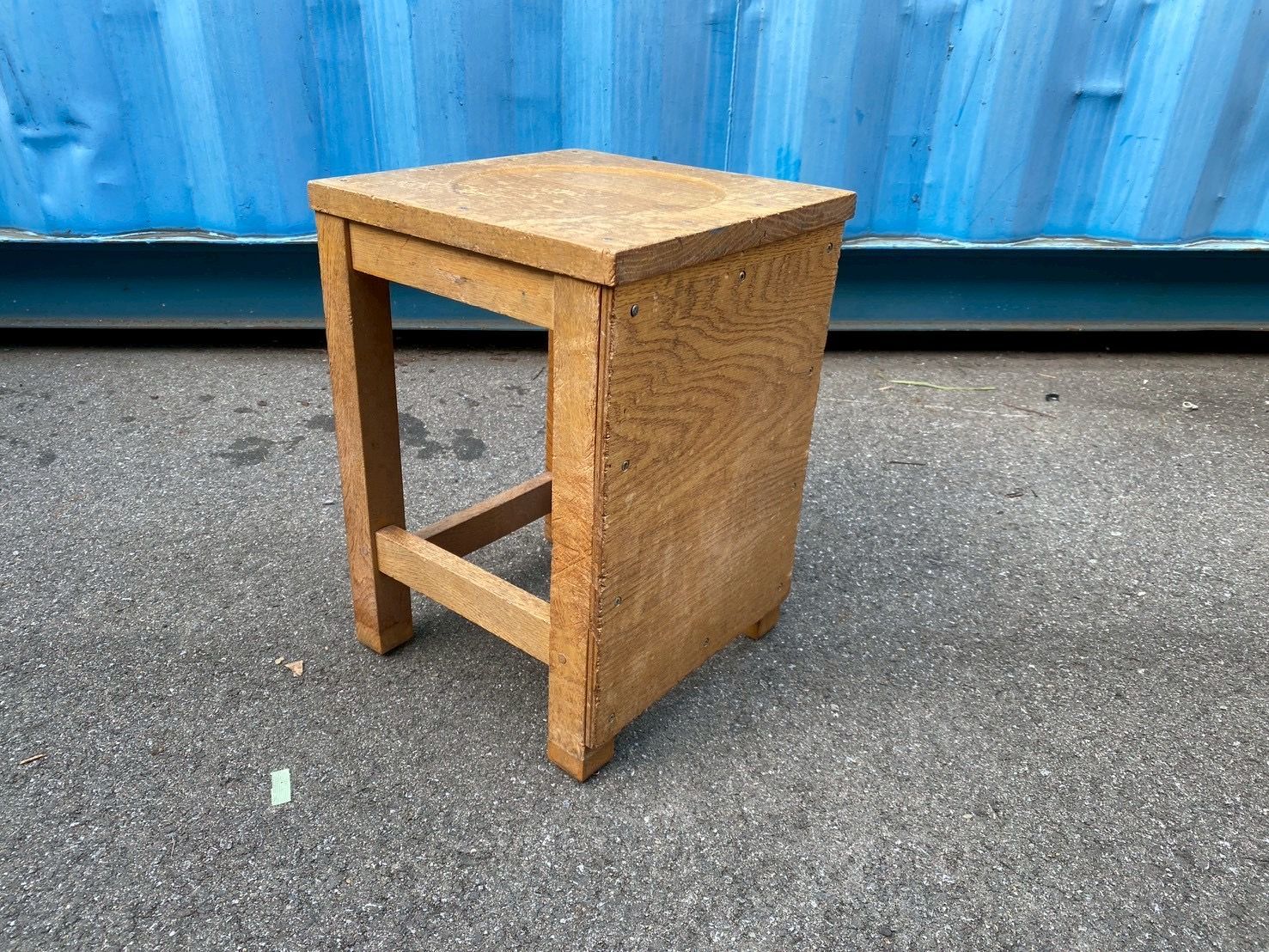 ヴィンテージ 木製スツール 角椅子 古道具 古家具 【公式通販】