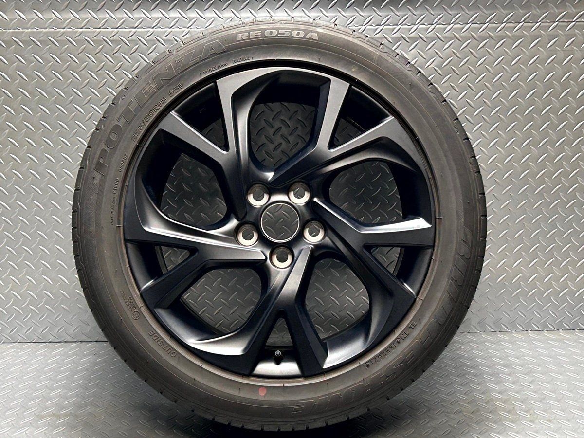 送料無料【中古1本】C-HR モードネロ純正 18×7J+50 5穴114.3 ブリヂストン ポテンザ RE050A 225/50R18  ZYX10/ZYX11/NGX10/NGX50 (23080103) - メルカリ