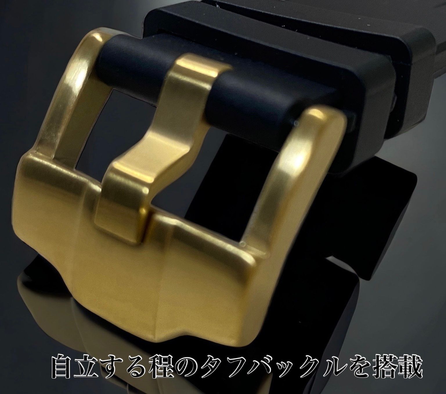 ブラックゴールド Apple Watch バンド ラバーベルト ステンレス316 L メンズ レディース スポーツ 49 mm 45 44 42 41 40 38