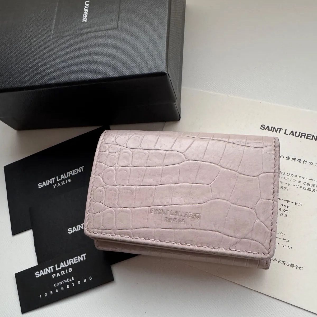 【限定価格】 881 Saint Laurentイブサンローラン3つ折り財布 限定価格】 Saint Laurentイブサンローラン3つ折り財布 限定価格】 881