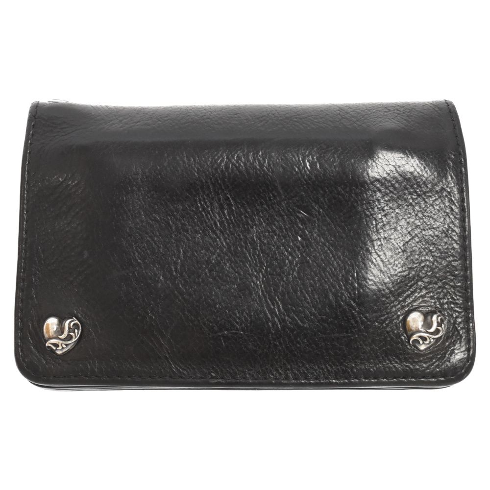 CHROME HEARTS 2ZIP WALLET ブラック-