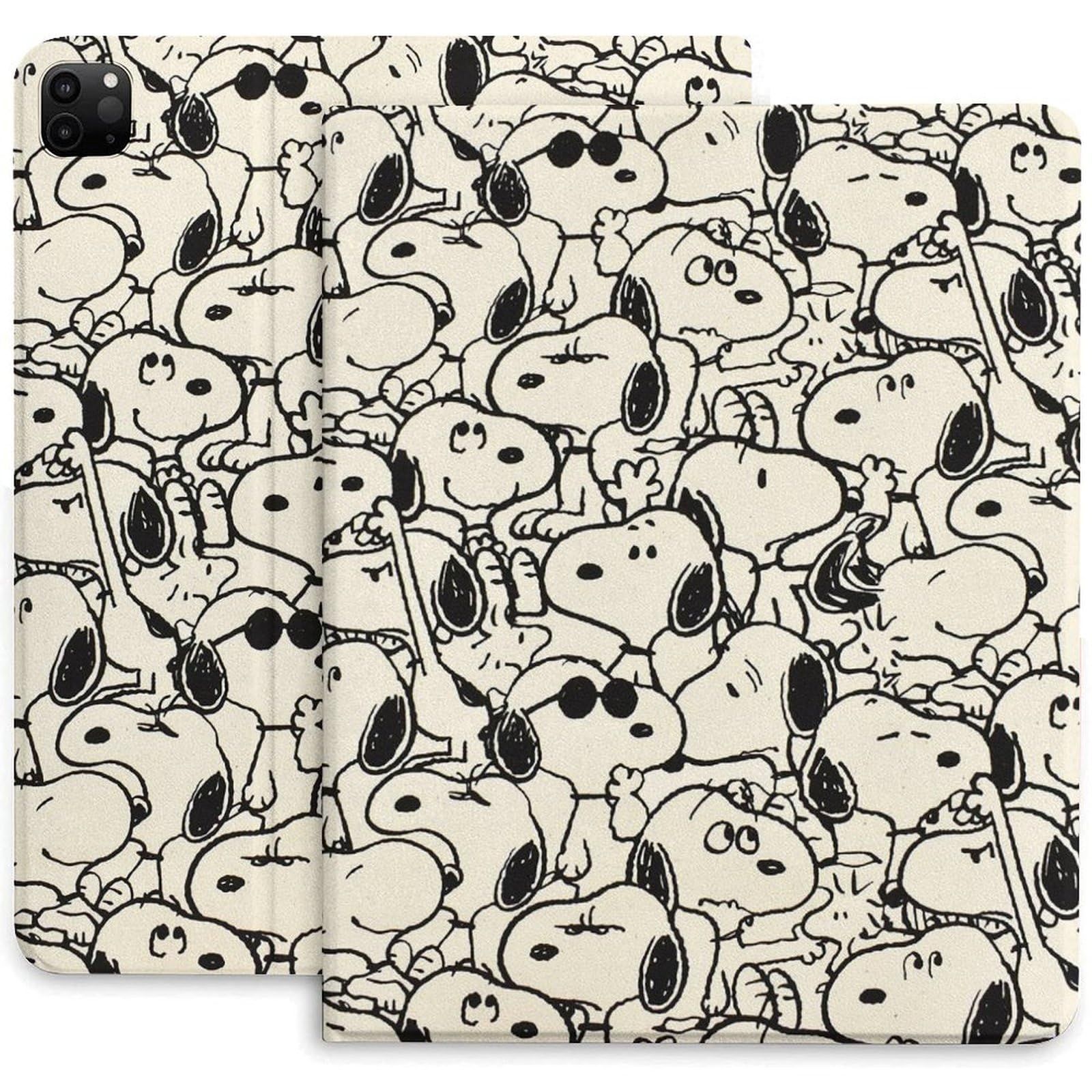 【迅速発送】かわいい スタンド機能 全面保護 10.2インチ オートスリープ TPU ペンシル収納 10.9インチ ペン収納付き カバー アイパッドケース 2022に適応】スヌーピー 11inch Pro Air5/iPad Air4/iPad キ