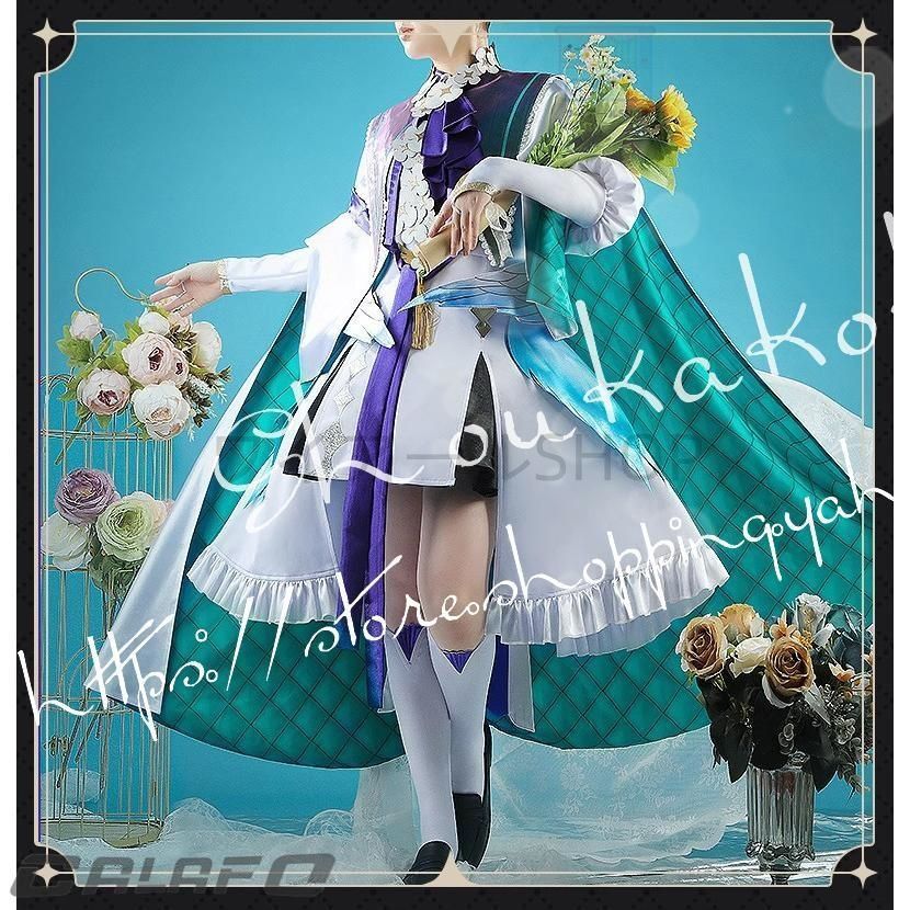 バーチャルYouTuber風 彩虹社 VTuber Enna Alouette コスプレ衣装 ウィッグ コスチューム 演出服 cosplay 変装 仮装 学園祭 文化祭 漫遊展