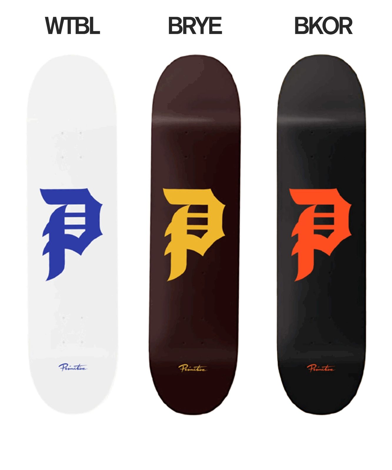 ムラスポ公式 PRIMITIVE プリミティブ スケートボード デッキ 8.0 8.12inch DIRTY P CORE ムラサキスポーツ